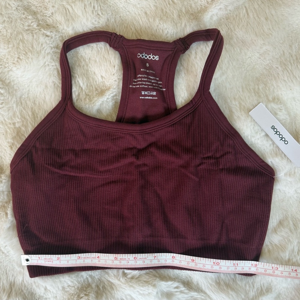 ododos Ribbed Crop Tank BNWT - Picture 5 of 8